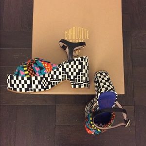 Charlotte Stone Geometric Platform Sandals